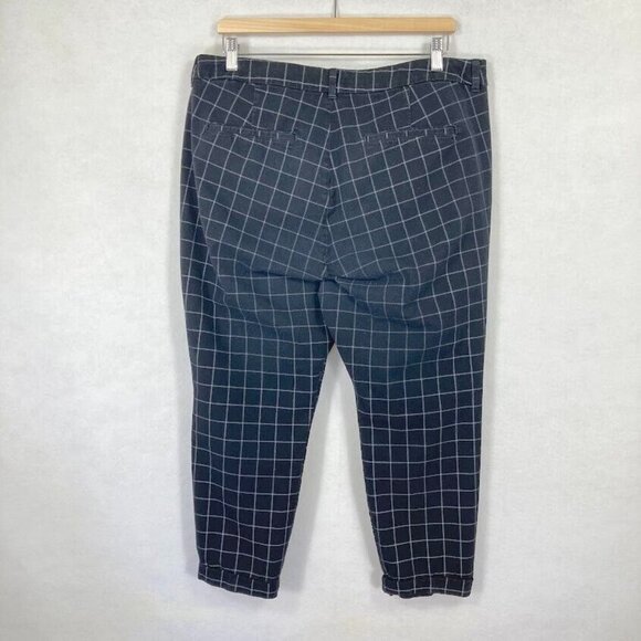 🔥 3/$15 🔥  Old Navy Pixie High Rise Secret Slim Pockets Window Pane Pants 16 - Picture 5 of 7